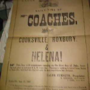 1837  eagle line announcement  letter